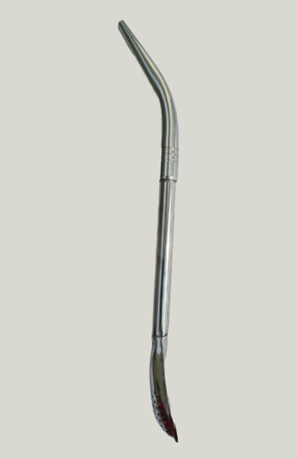 Pajita de mate de acero inoxidable Tres Mates - Diseño Pico de Loro (Bolsa de algodón reutilizable incluida)